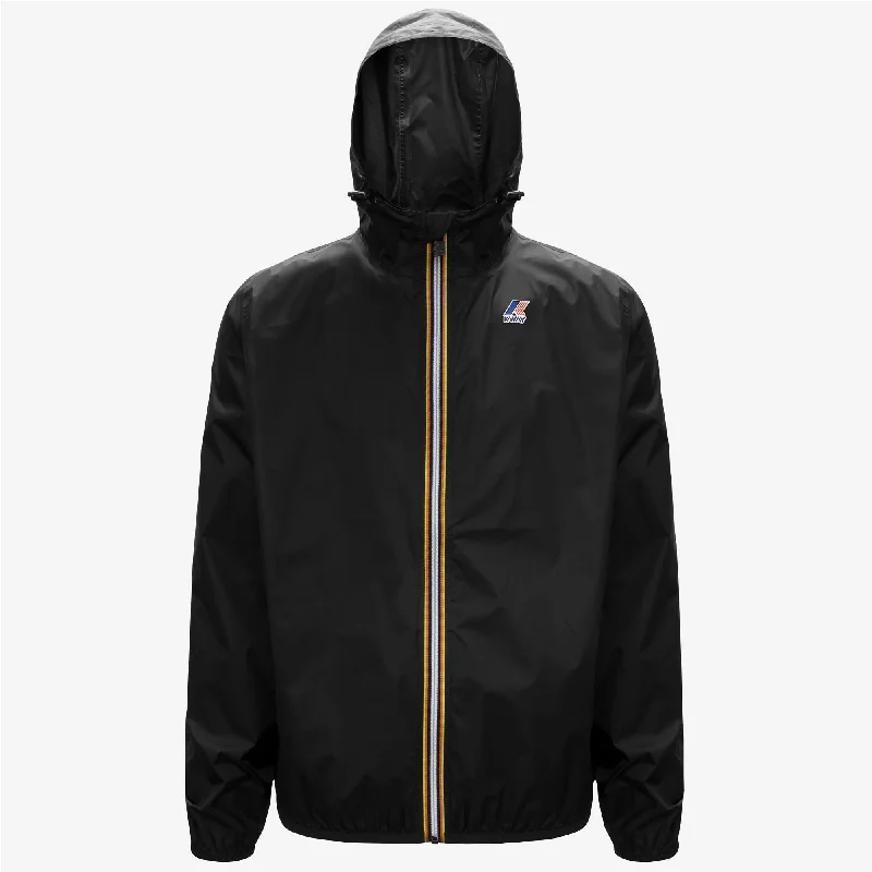 Women's cropped leather jackets with a fringe detail for a western - inspired outfitClaude - Unisex Packable Full Zip Waterproof Rain Jacket in Black Pure Women's cropped leather jackets with a fringe detail for a western - inspired outfitClaude - Unisex Packable Full Zip Waterproof Rain Jacket in Black Pure