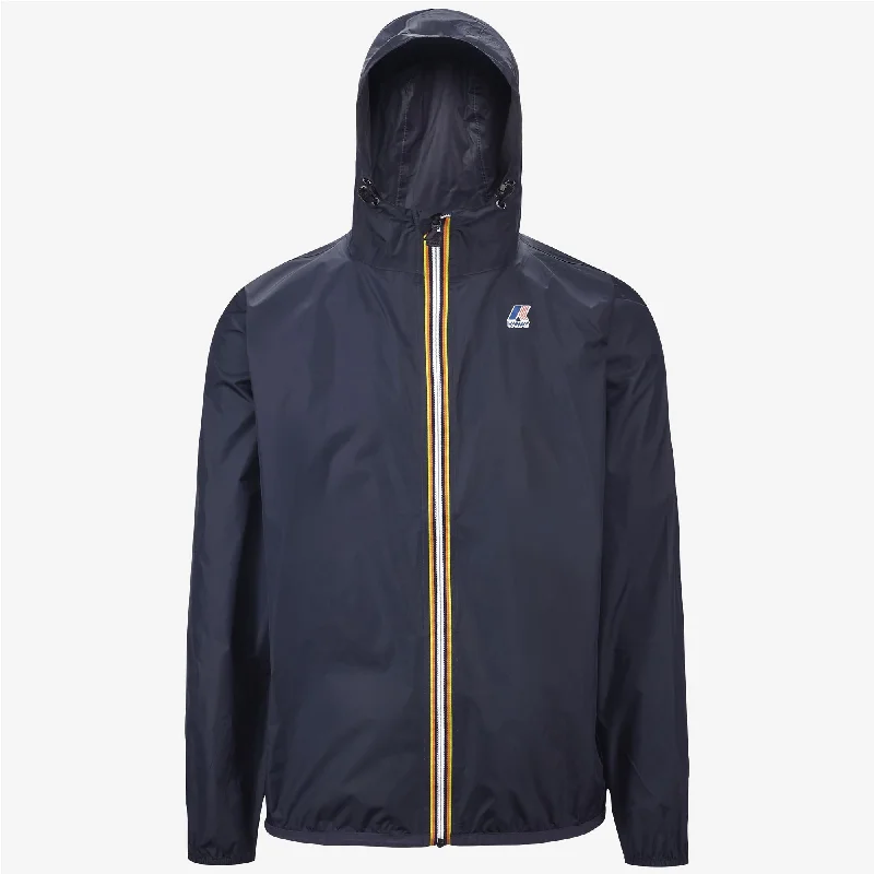 Women's long - line cardigan jackets in a soft knit for a cozy and elegant lookClaude - Unisex Packable Full Zip Waterproof  Rain Jacket in Blue Depht