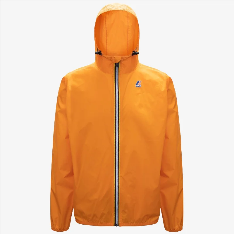 Women's bomber jackets with a holographic finish for a futuristic and eye - catching lookClaude - Unisex Packable Full Zip Waterproof Rain Jacket in Orange Women's bomber jackets with a holographic finish for a futuristic and eye - catching lookClaude - Unisex Packable Full Zip Waterproof Rain Jacket in Orange