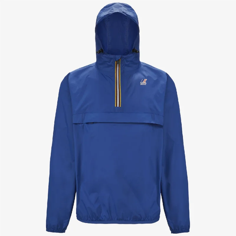 Women's bomber jackets with a holographic finish for a futuristic and eye - catching lookLeon - Packable Quarter Zip Rain Jacket in Blue Royal Women's bomber jackets with a holographic finish for a futuristic and eye - catching lookLeon - Packable Quarter Zip Rain Jacket in Blue Royal