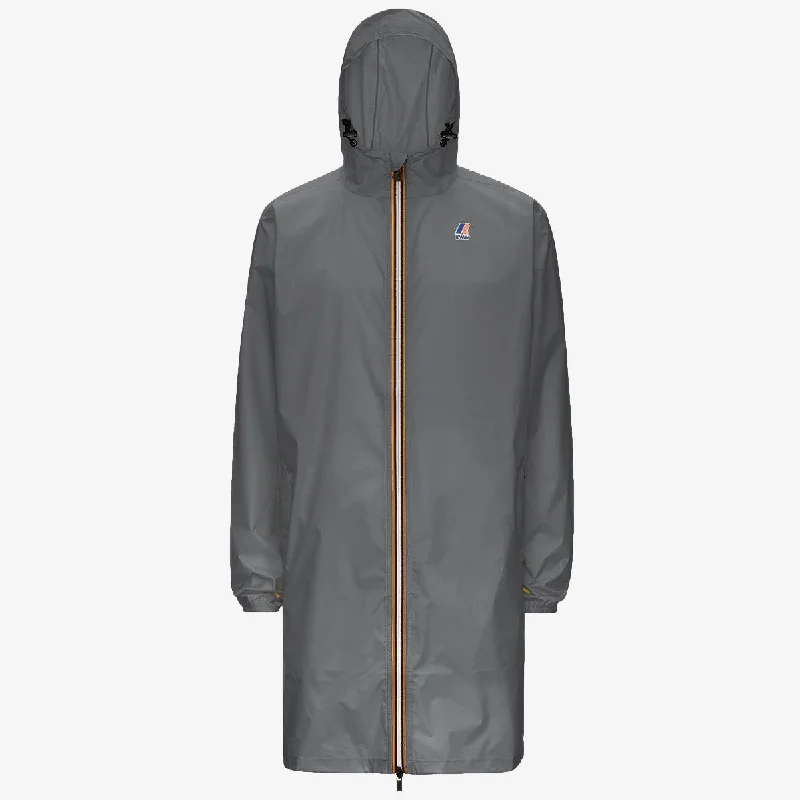 Women's denim jackets with distressed details for a casual and edgy lookEiffel - Unisex Waterproof Packable Long Rain Jacket in Grey Smoke