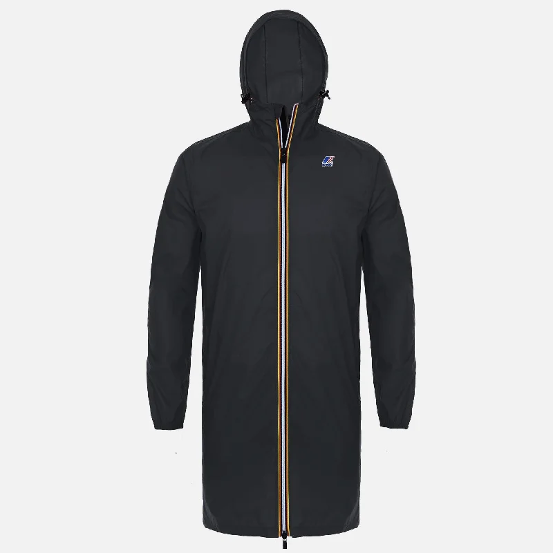 Women's bomber jackets with floral embroidery for a feminine and unique designEiffel - Unisex Waterproof Packable Long Rain Jacket in Black Women's bomber jackets with floral embroidery for a feminine and unique designEiffel - Unisex Waterproof Packable Long Rain Jacket in Black