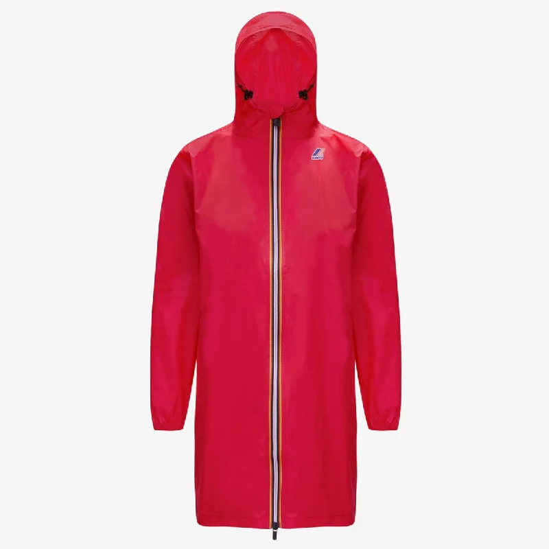 Women's shearling - lined suede jackets for ultimate warmth and luxuryEiffel - Unisex Waterproof Packable Long Rain Jacket in Red