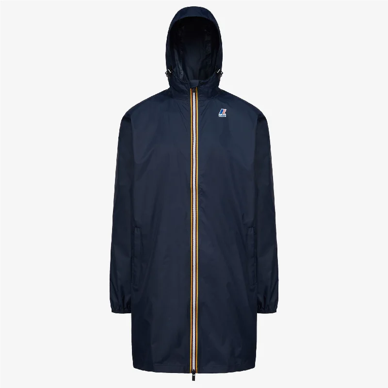 Women's shearling - lined suede jackets for ultimate warmth and luxuryEiffel - Unisex Waterproof Packable Long Rain Jacket in Blue Depht Women's shearling - lined suede jackets for ultimate warmth and luxuryEiffel - Unisex Waterproof Packable Long Rain Jacket in Blue Depht