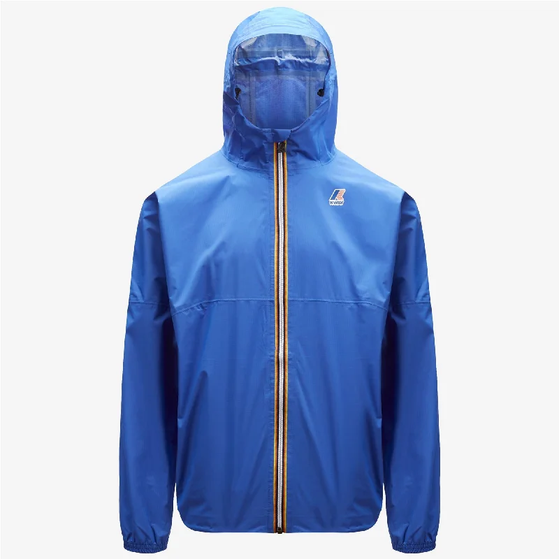 Women's trench coats with a removable belt for customizable stylingAmiable Claude - Packable Full Zip Rain Jacket in Blue Royal Women's trench coats with a removable belt for customizable stylingAmiable Claude - Packable Full Zip Rain Jacket in Blue Royal