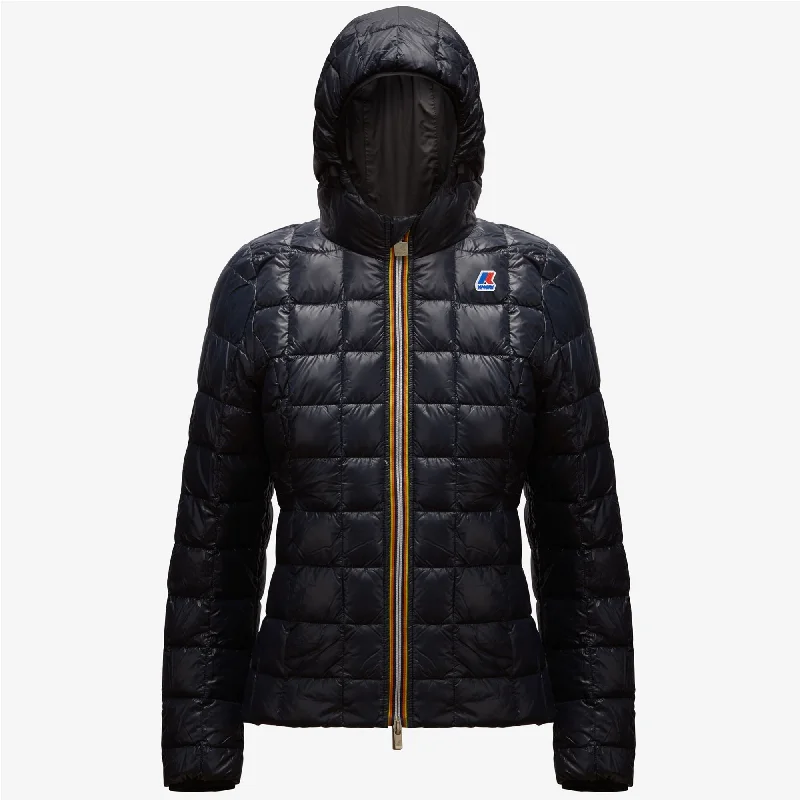 Women's bomber jackets with floral embroidery for a feminine and unique designLily Thermo Plus Reversible Hooded Slim Fit Jacket Black Pure - Blue Depht Women's bomber jackets with floral embroidery for a feminine and unique designLily Thermo Plus Reversible Hooded Slim Fit Jacket Black Pure - Blue Depht