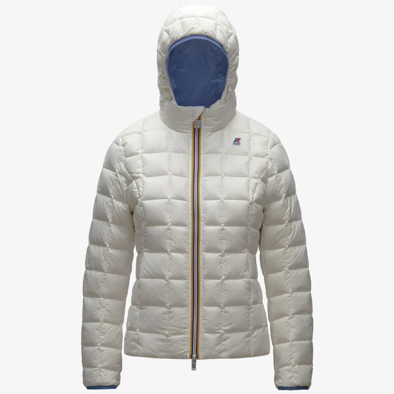 Women's moto jackets with a lace - up front for a unique and stylish touchLily Thermo Plus Reversible Hooded Slim Fit Jacket Azure Dk - White Women's moto jackets with a lace - up front for a unique and stylish touchLily Thermo Plus Reversible Hooded Slim Fit Jacket Azure Dk - White