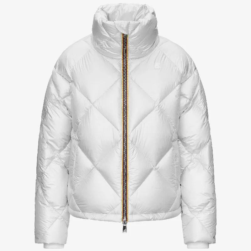 Women's denim jackets with distressed details for a casual and edgy lookImelda Heavy Quilted Metal White Women's denim jackets with distressed details for a casual and edgy lookImelda Heavy Quilted Metal White