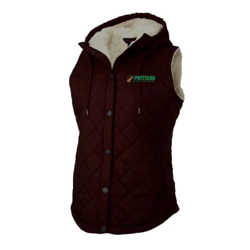 Ladies Quilted Sherpa Lined Vest