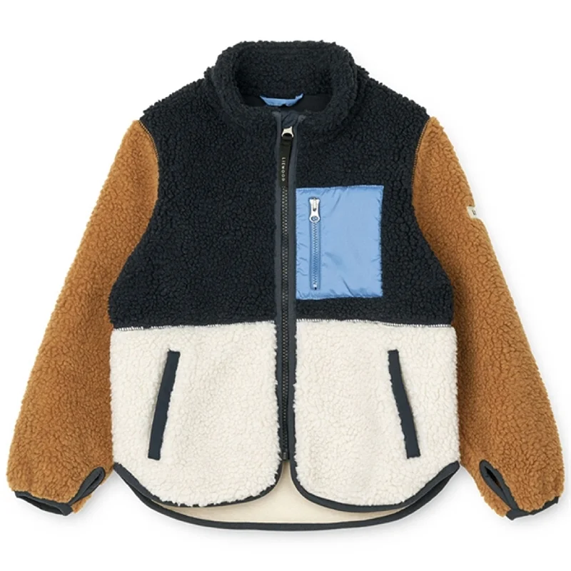 Women's long - line cardigan jackets in a soft knit for a cozy and elegant lookLiewood Nolan Jacket Midnight Navy Multi Mix Women's long - line cardigan jackets in a soft knit for a cozy and elegant lookLiewood Nolan Jacket Midnight Navy Multi Mix
