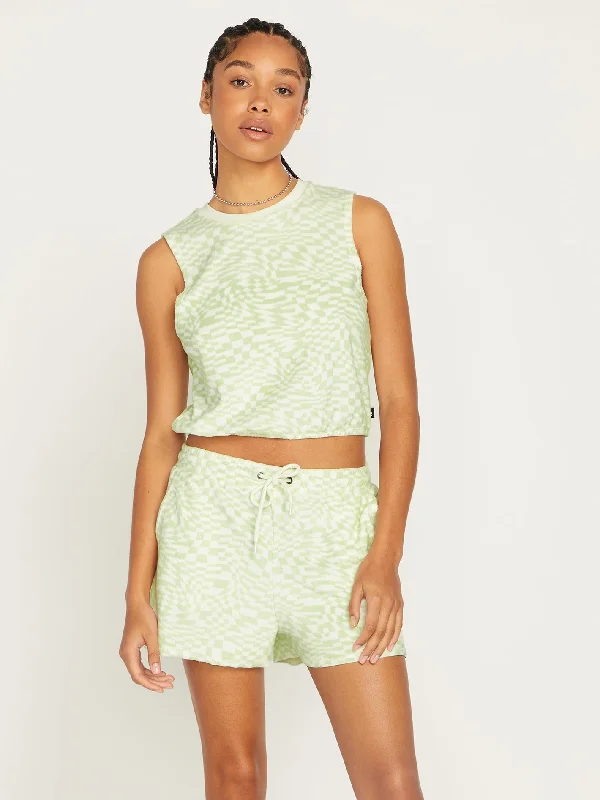 Women's cropped leather jackets with a fringe detail for a western - inspired outfitLived In Lounge Terry Shorts - Sage Women's cropped leather jackets with a fringe detail for a western - inspired outfitLived In Lounge Terry Shorts - Sage