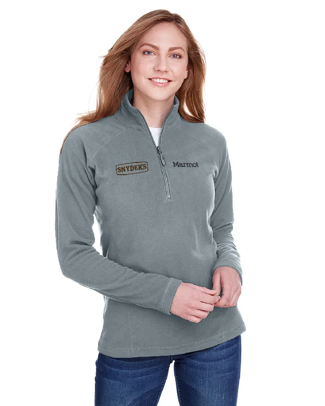 Women's quilted puffer jackets in a cropped silhouette for a modern twistMarmot Ladies Rocklin Half-Zip Jacket Women's quilted puffer jackets in a cropped silhouette for a modern twistMarmot Ladies Rocklin Half-Zip Jacket