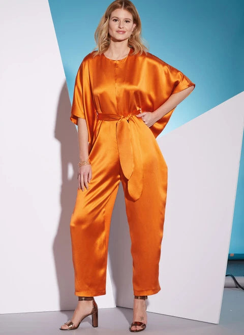 Women jumpsuits with embroidered accents for a personalized and unique touchMcCalls Romper, Jumpsuit and Sash M8314