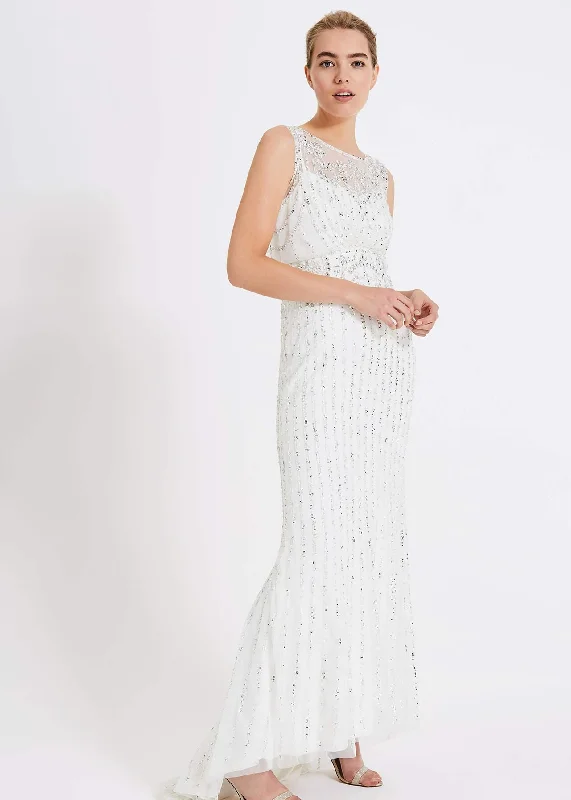 Strapless Women Dress with a Built - in Bra for Comfort and SupportMilly Beaded Wedding Dress Strapless Women Dress with a Built - in Bra for Comfort and SupportMilly Beaded Wedding Dress