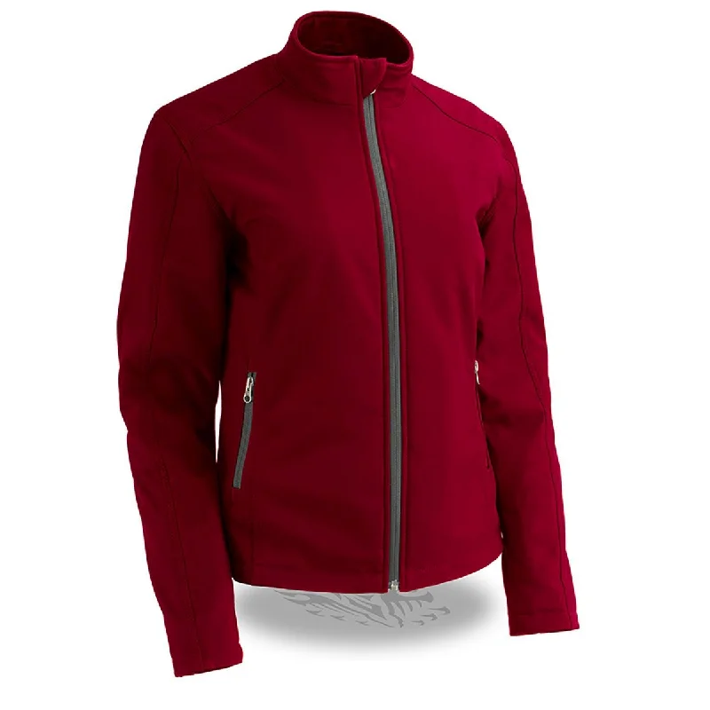 Women's bomber jackets with floral embroidery for a feminine and unique designMilwaukee Leather MPL2763 Women's Red Waterproof Lightweight Soft Shell Jacket Women's bomber jackets with floral embroidery for a feminine and unique designMilwaukee Leather MPL2763 Women's Red Waterproof Lightweight Soft Shell Jacket