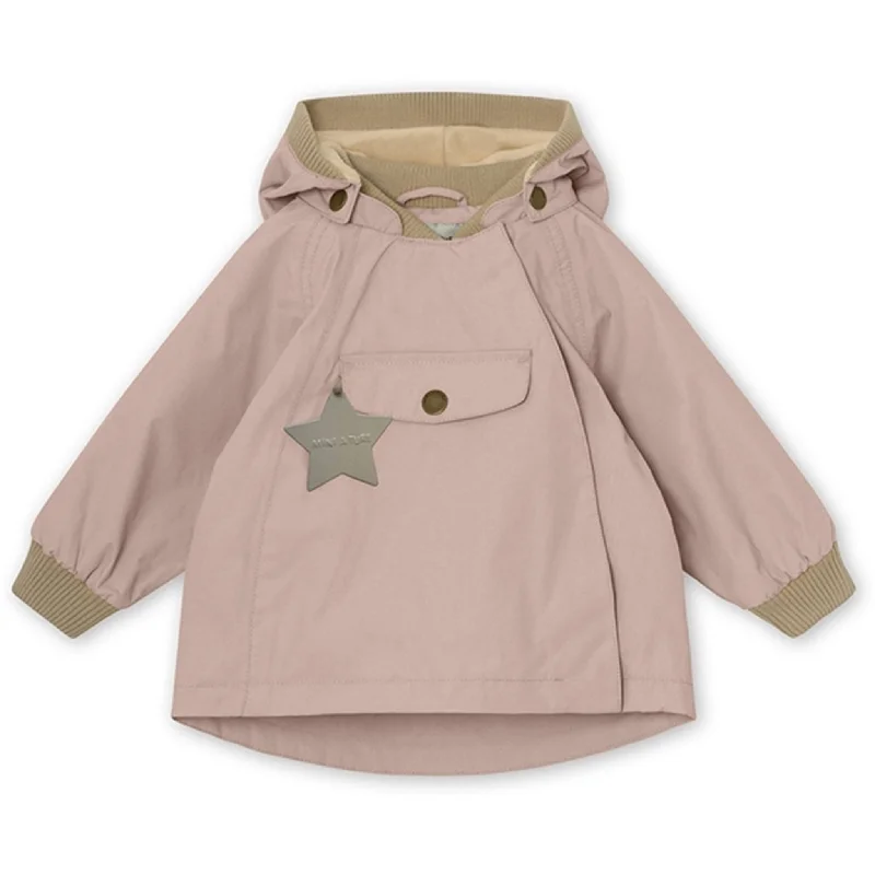 Women's windbreaker jackets with adjustable hoods for windy daysMINI A TURE Wai Spring Jacket w/Fleece Lining Rose Smoke Women's windbreaker jackets with adjustable hoods for windy daysMINI A TURE Wai Spring Jacket w/Fleece Lining Rose Smoke