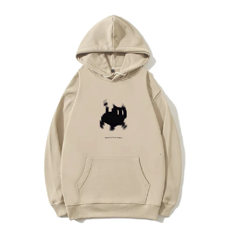 Grumpy Kitty Print Hoodie