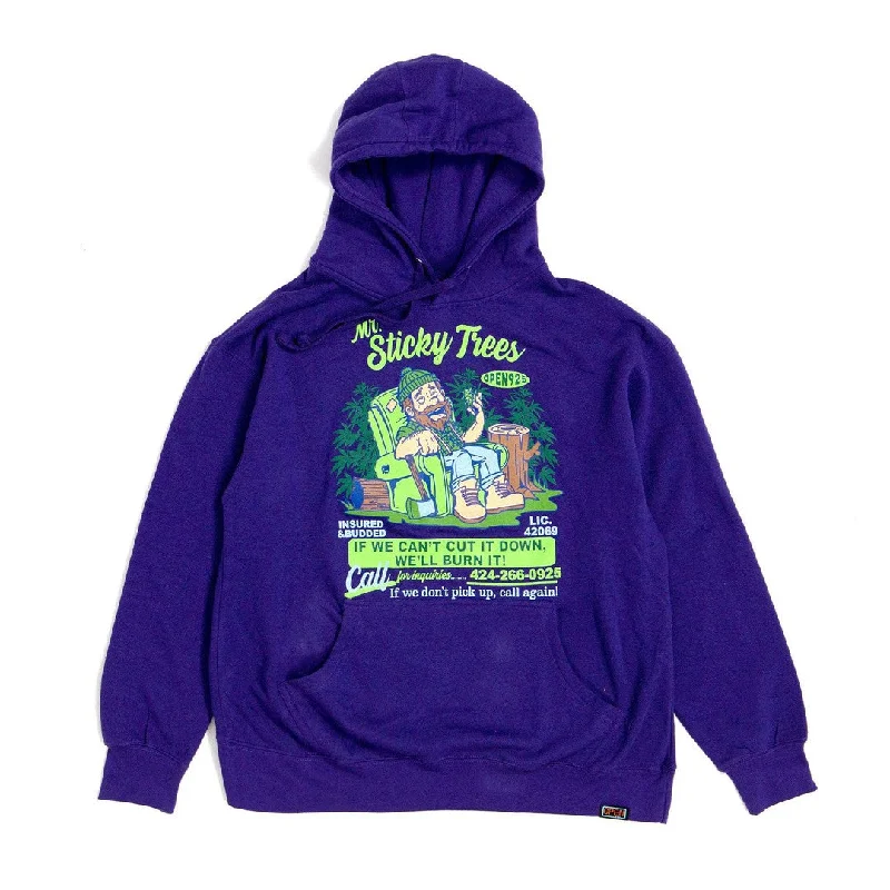 Mr. Sticky Trees Hoodie Purple