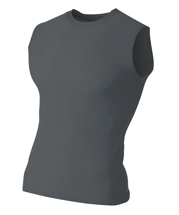 Women's pullover hoodie with a side slit for a modern and relaxed fitN2306 - A4 Mens Compression Muscle Tank Top | Graphite Women's pullover hoodie with a side slit for a modern and relaxed fitN2306 - A4 Mens Compression Muscle Tank Top | Graphite