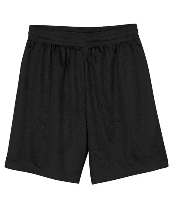 Women's color - block hoodie combining bold hues for a fashion - forward statementN5184 - A4 Mens 7" Inseam Lined Micro Mesh Shorts | Black Women's color - block hoodie combining bold hues for a fashion - forward statementN5184 - A4 Mens 7" Inseam Lined Micro Mesh Shorts | Black