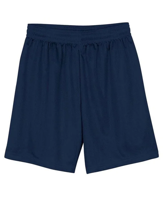Women's sweatshirt with a mesh panel insert for breathability during workoutsN5184 - A4 Mens 7" Inseam Lined Micro Mesh Shorts | Navy Women's sweatshirt with a mesh panel insert for breathability during workoutsN5184 - A4 Mens 7" Inseam Lined Micro Mesh Shorts | Navy