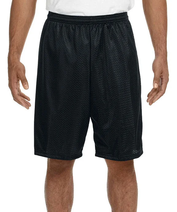 Women's zip - front sweatshirt with contrast stitching for a sporty aestheticN5296 - A4 Adult Tricot Mesh Shorts | Black Women's zip - front sweatshirt with contrast stitching for a sporty aestheticN5296 - A4 Adult Tricot Mesh Shorts | Black