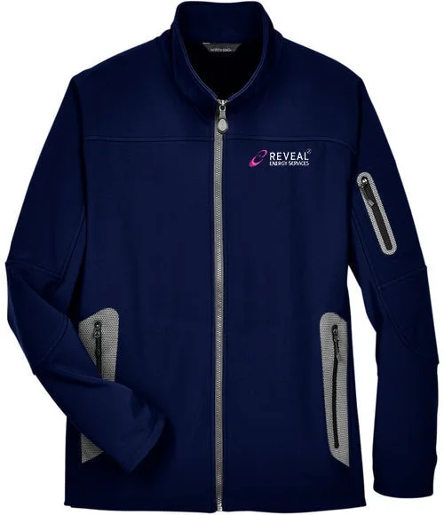 Women's moto jackets with a lace - up front for a unique and stylish touchNorth End Three-Layer Fleece Bonded Soft Shell Technical Jacket Women's moto jackets with a lace - up front for a unique and stylish touchNorth End Three-Layer Fleece Bonded Soft Shell Technical Jacket