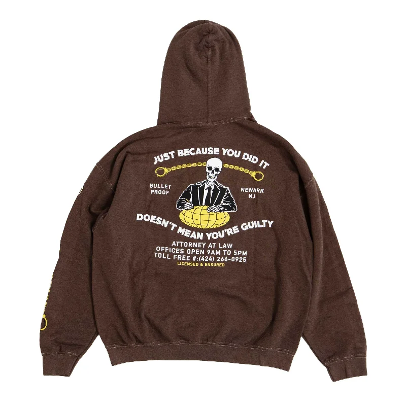 Not Guilty Hoodie Brown