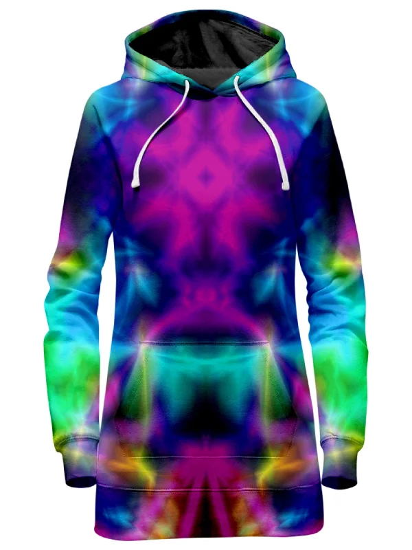 Nous Dissenys Tie-Dye Hoodie Dress