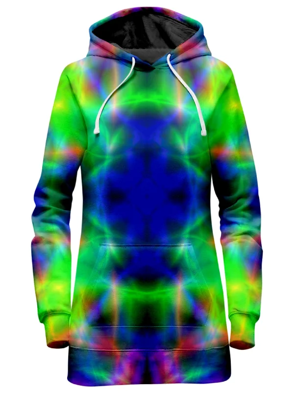 Women's quarter - zip sweatshirt made of organic cotton for eco - conscious fashionNuclear Melt Tie-Dye Hoodie Dress Women's quarter - zip sweatshirt made of organic cotton for eco - conscious fashionNuclear Melt Tie-Dye Hoodie Dress