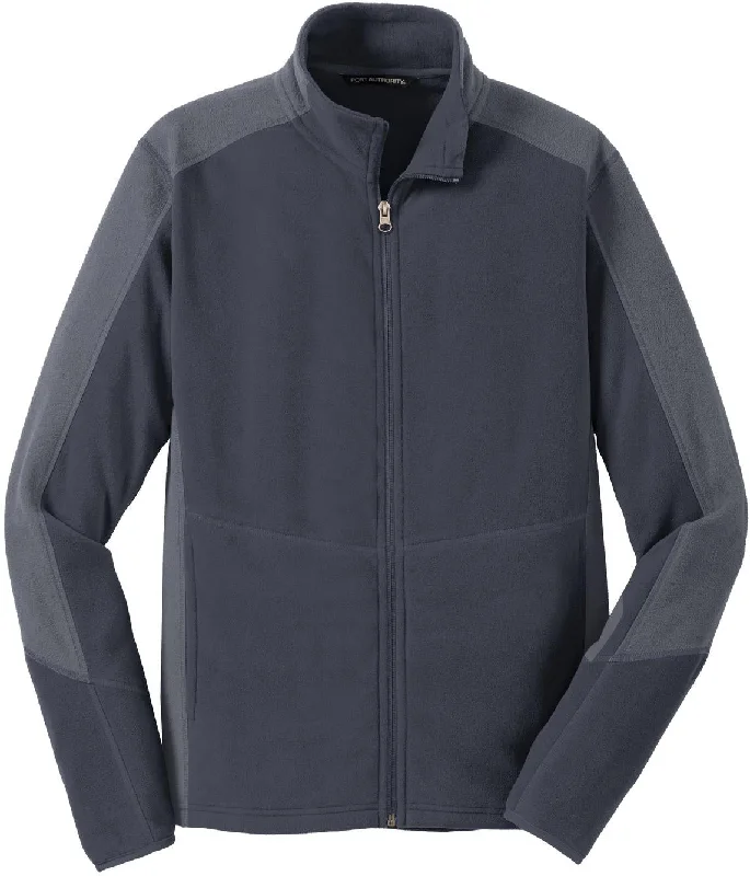 Women's cropped down jackets in bold colors for a sporty and fashionable winter outfitCLOSEOUT - Port Authority Colorblock Microfleece Jacket Women's cropped down jackets in bold colors for a sporty and fashionable winter outfitCLOSEOUT - Port Authority Colorblock Microfleece Jacket