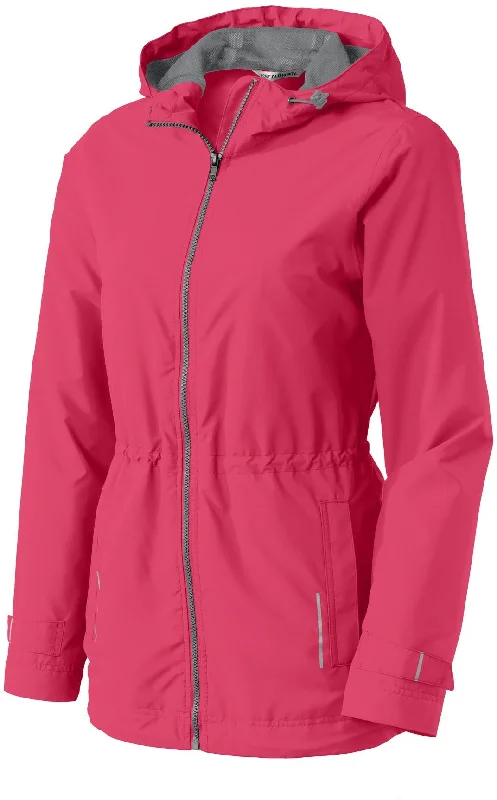 Women's moto jackets with a lace - up front for a unique and stylish touchCLOSEOUT - Port Authority Ladies Northwest Slicker Women's moto jackets with a lace - up front for a unique and stylish touchCLOSEOUT - Port Authority Ladies Northwest Slicker
