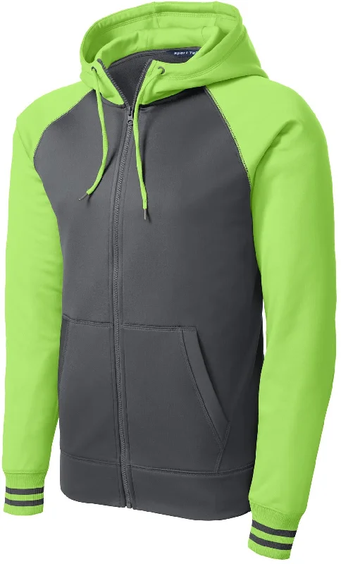 Women's cropped down jackets in bold colors for a sporty and fashionable winter outfitCLOSEOUT - Sport-Tek Sport-Wick Varsity Fleece Full-Zip Hooded Jacket Women's cropped down jackets in bold colors for a sporty and fashionable winter outfitCLOSEOUT - Sport-Tek Sport-Wick Varsity Fleece Full-Zip Hooded Jacket