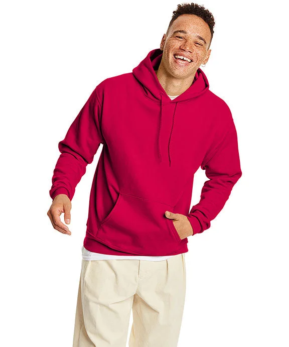 Women's oversized cropped hoodie with drawstrings for a trendy lookP170 - Hanes Adult ComfortBlend® EcoSmart® Hooded Pullover | Athletic Crimson Women's oversized cropped hoodie with drawstrings for a trendy lookP170 - Hanes Adult ComfortBlend® EcoSmart® Hooded Pullover | Athletic Crimson