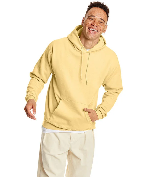 Women's cropped sweatshirt with a lace - trimmed hem for a romantic lookP170 - Hanes Adult ComfortBlend® EcoSmart® Hooded Pullover | Athletic Gold Women's cropped sweatshirt with a lace - trimmed hem for a romantic lookP170 - Hanes Adult ComfortBlend® EcoSmart® Hooded Pullover | Athletic Gold