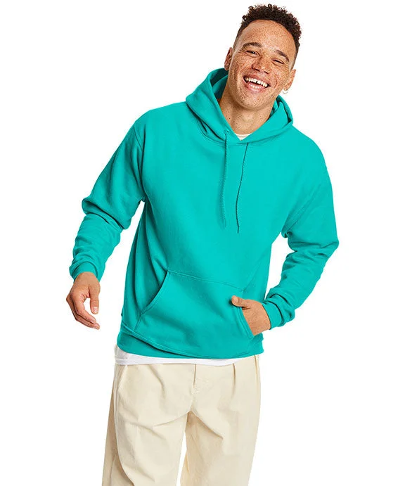 Women's pullover hoodie with a side slit for a modern and relaxed fitP170 - Hanes Adult ComfortBlend® EcoSmart® Hooded Pullover | Athletic Teal Women's pullover hoodie with a side slit for a modern and relaxed fitP170 - Hanes Adult ComfortBlend® EcoSmart® Hooded Pullover | Athletic Teal