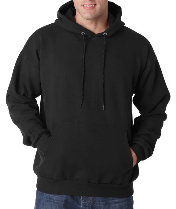 Women's long - sleeve cropped sweatshirt with ribbed cuffs for a snug fitP170 - Hanes Adult ComfortBlend® EcoSmart® Hooded Pullover | Black Women's long - sleeve cropped sweatshirt with ribbed cuffs for a snug fitP170 - Hanes Adult ComfortBlend® EcoSmart® Hooded Pullover | Black