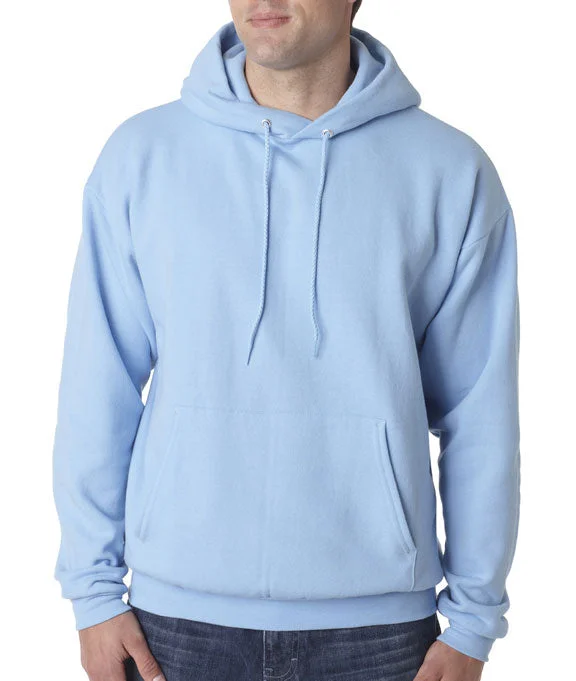 Women's cropped sweatshirt with a lace - trimmed hem for a romantic lookP170 - Hanes Adult ComfortBlend® EcoSmart® Hooded Pullover | Light Blue Women's cropped sweatshirt with a lace - trimmed hem for a romantic lookP170 - Hanes Adult ComfortBlend® EcoSmart® Hooded Pullover | Light Blue