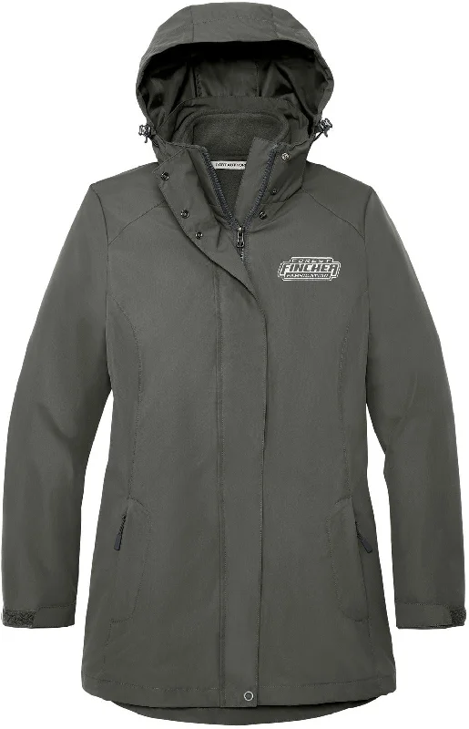 Women's quilted puffer jackets in a cropped silhouette for a modern twistPort Authority Ladies All-Weather 3-In-1 Jacket Women's quilted puffer jackets in a cropped silhouette for a modern twistPort Authority Ladies All-Weather 3-In-1 Jacket