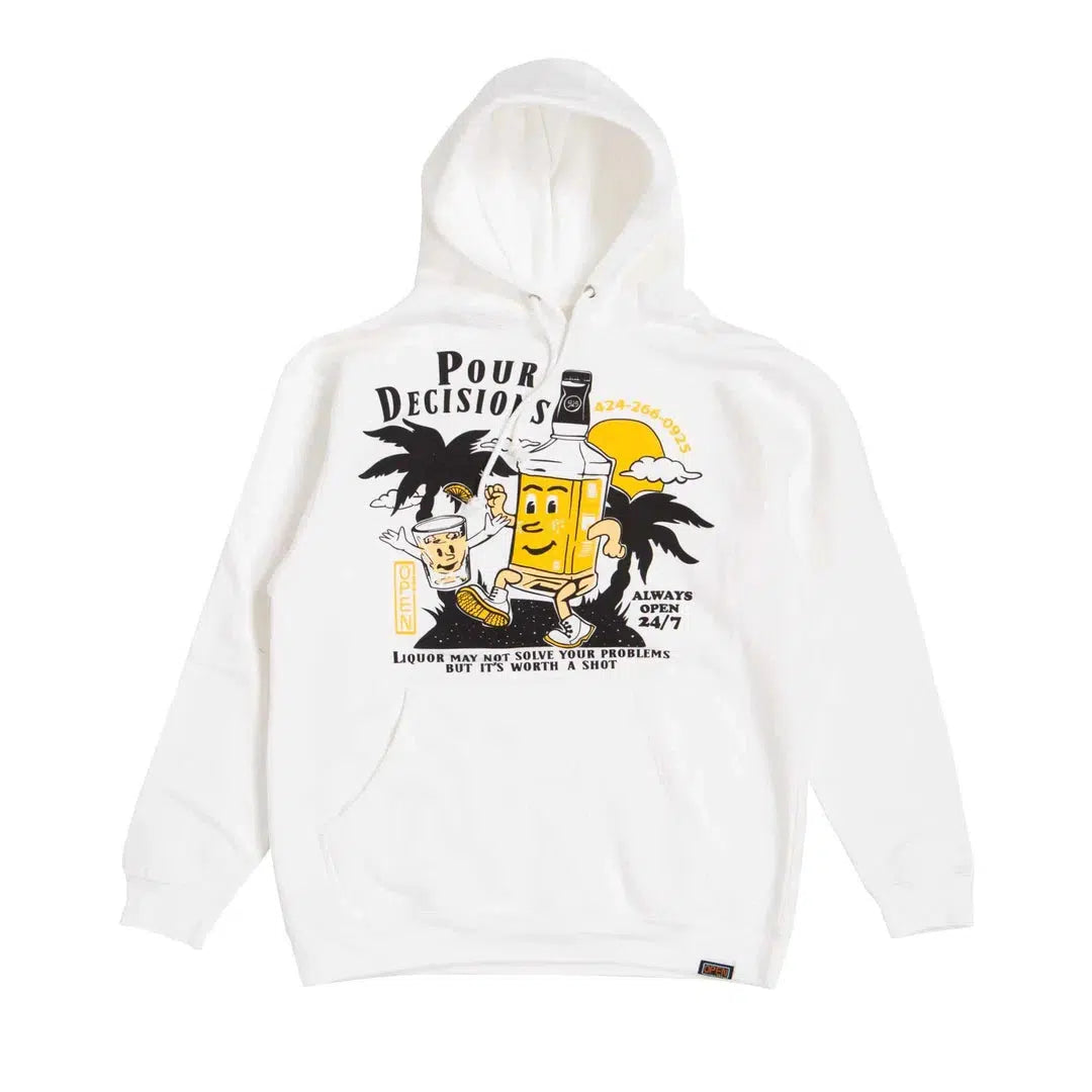 Pour Decisions Hoodie White