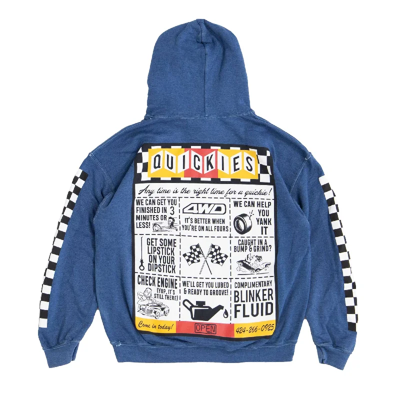 Quickies Hoodie Pigment Blue