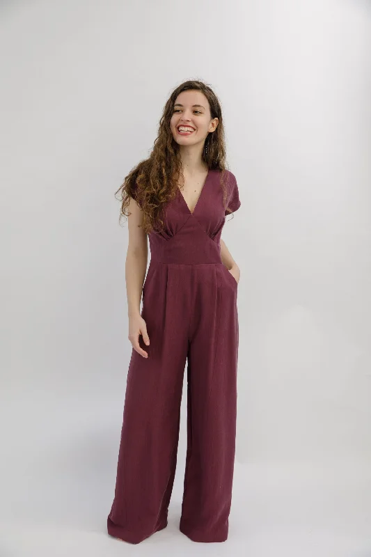 Plaid women jumpsuits for fall business casual wearSew Love Patterns Springe Jumpsuit Plaid women jumpsuits for fall business casual wearSew Love Patterns Springe Jumpsuit