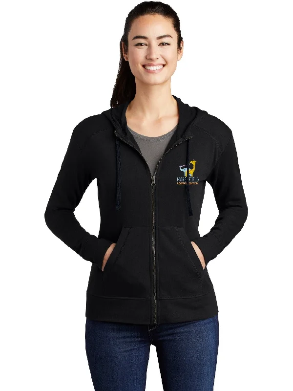 Women's denim jackets with a patchwork design for a bohemian and artsy styleSport-Tek Ladies Posicharge Tri-Blend Wicking Fleece Full-Zip Hooded Jacket Women's denim jackets with a patchwork design for a bohemian and artsy styleSport-Tek Ladies Posicharge Tri-Blend Wicking Fleece Full-Zip Hooded Jacket