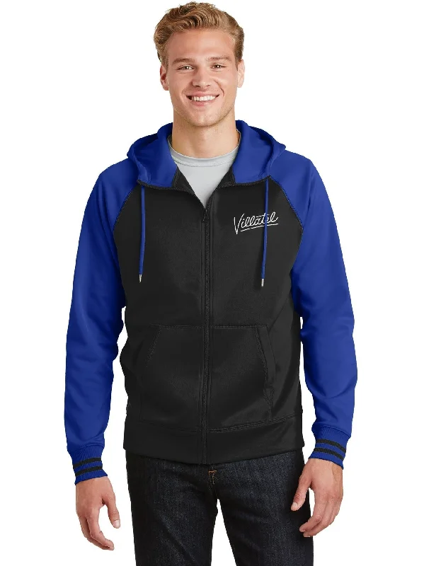 Women's cropped leather jackets with silver zippers for a punk - inspired outfitSport-Tek Sport-Wick Varsity Fleece Full-Zip Hooded Jacket Women's cropped leather jackets with silver zippers for a punk - inspired outfitSport-Tek Sport-Wick Varsity Fleece Full-Zip Hooded Jacket