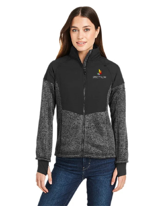 Women's quilted puffer jackets in a cropped silhouette for a modern twistSpyder Ladies Passage Sweater Jacket