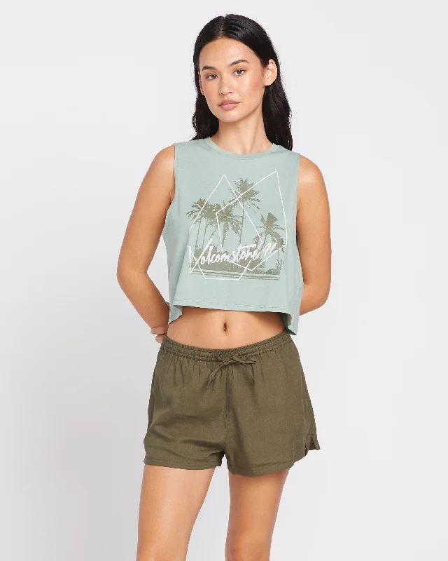 Women's denim jackets with distressed details for a casual and edgy lookStone Hour Crop Top - Sea Glass Women's denim jackets with distressed details for a casual and edgy lookStone Hour Crop Top - Sea Glass