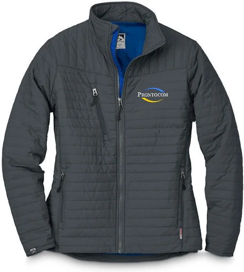 Women's bomber jackets with a holographic finish for a futuristic and eye - catching lookStorm Creek Ladies Front Runner Eco-Insulated Quilted Jacket Women's bomber jackets with a holographic finish for a futuristic and eye - catching lookStorm Creek Ladies Front Runner Eco-Insulated Quilted Jacket