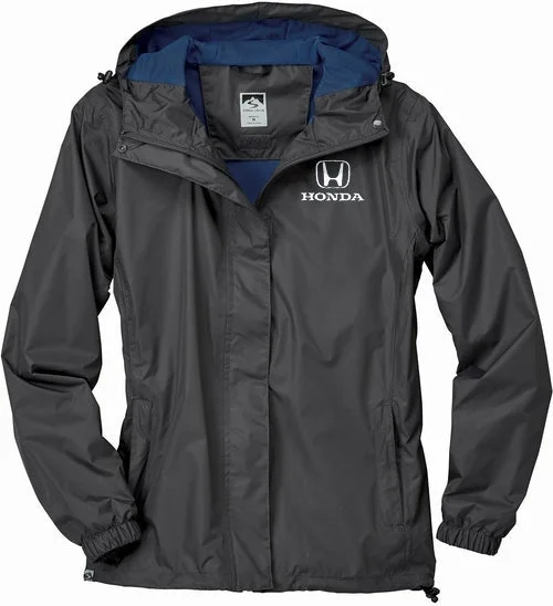 Women's quilted puffer jackets in a cropped silhouette for a modern twistStorm Creek Ladies Voyager Waterproof Breathable Packable Rain Jacket