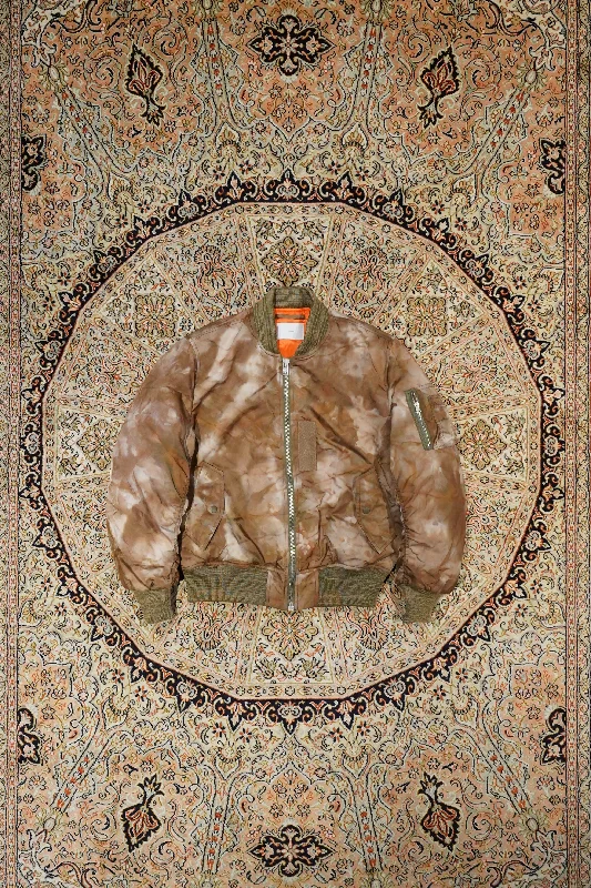 Women's double - breasted tweed jackets in classic colors for a sophisticated office lookPOUR CAMO MA-1 (SAND BROWN) Women's double - breasted tweed jackets in classic colors for a sophisticated office lookPOUR CAMO MA-1 (SAND BROWN)