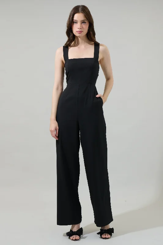Women jumpsuits with pom - pom trims for a playful and festive lookSweet Stuff Wide Leg Jumpsuit Women jumpsuits with pom - pom trims for a playful and festive lookSweet Stuff Wide Leg Jumpsuit